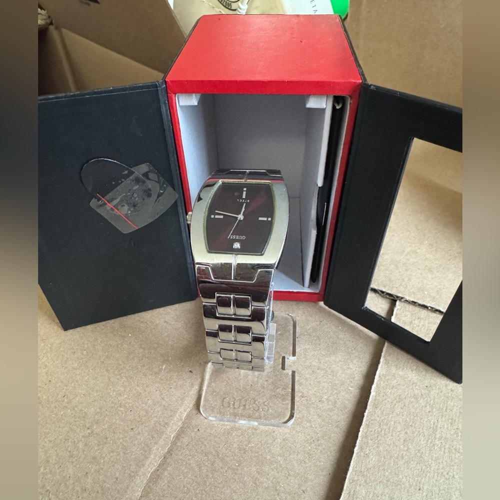 Guess Stainless Steel Men’s Watch with Original Box